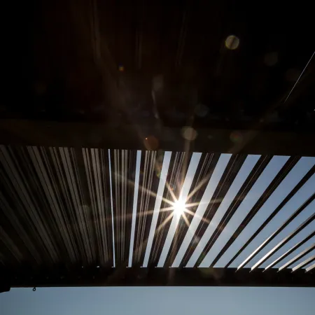 Pergola Bioclimatica da Giardino 360x300 Alluminio Lamelle Frangivista