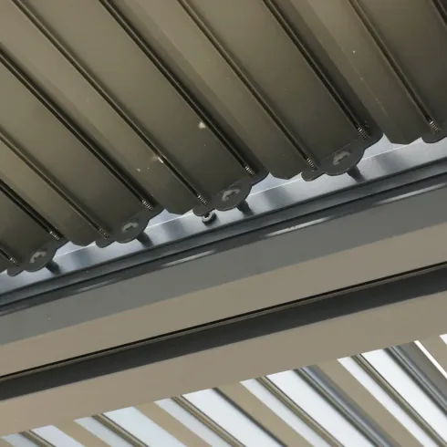 Pergola Bioclimatica Doppia 360x600 Frangivista con Lamelle Orientabili