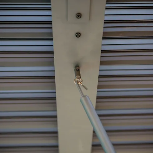 Pergola Bioclimatica Doppia 360x600 Lamelle Orientabili Tenda Laterale