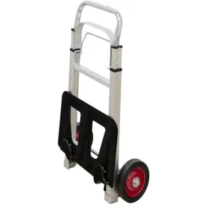 Carrello Pieghevole Portapacchi in Alluminio 37x40x110 cm Max 90kg 2