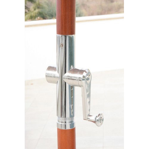 Ombrellone in Legno 2x3 Palo Centrale Rettangolare da Giardino Terrazzo Tavolo