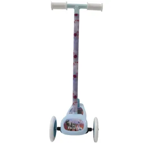 Monopattino Bambini 3 Ruote Disney Frozen Azzurro con Freno a Pedale 2