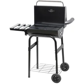 Barbecue a Carbone con Affumicatore e Griglia Inox con Coperchio