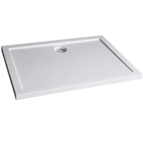 Piatto Doccia Acrilico 70 80 90 100 120 140 5cm Rettangolare Bianco con Piletta