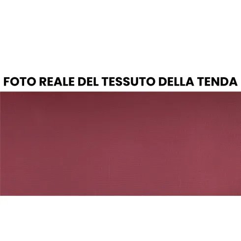 Tenda da Sole Rossa 200x150 Bracci Inclinazione Regolabile Barra Quadra