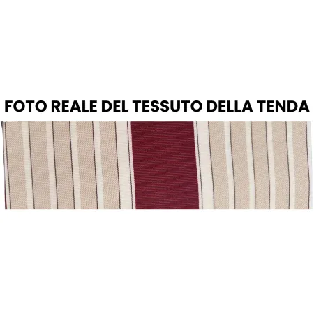 Tenda da Sole 250x250 Riga Rossa Cassonata a Caduta Bracci Balcone