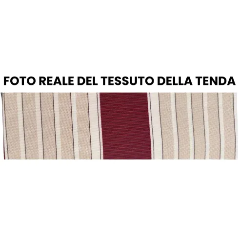 Tenda da Sole a Caduta 200x250 Riga Rossa con Bracci Senza Cassone