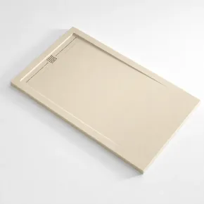 Piatto Doccia Slim Crema Effetto Pietra Filo Pavimento | BricoShop24