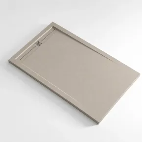 Piatto Doccia Slim Effetto Pietra Filo Pavimento Piletta | BricoShop24
