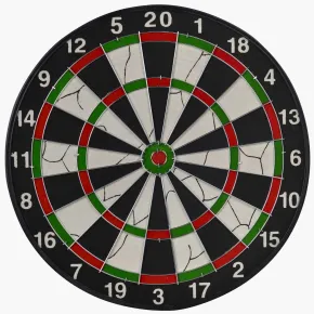 Bersaglio per Freccette Bifacciale 2 Giochi con 6 Freccette da Torneo