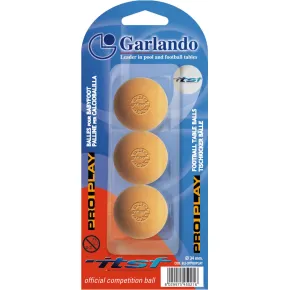 Set 3 Palline per Calciobalilla Biliardino Arancione Pro Play 2