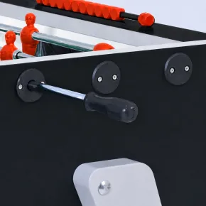 Biliardino Gioco Calciobalilla in MDF Nero da Interno con Palline 2