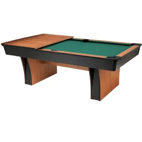 Biliardo Trasformabile Tavolo da Pranzo Piano in MDF Campo 200x100 cm 2