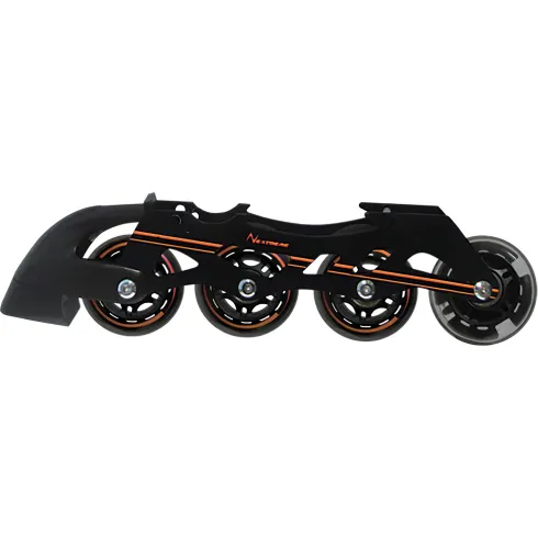 Pattini 3 in 1 a Rotelle in Linea da Ghiaccio Regolabili 38-41 Arancio