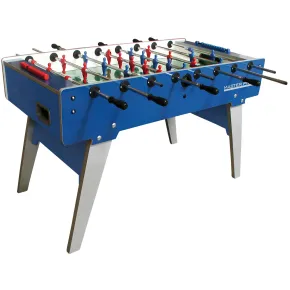 Biliardino Gioco Pieghevole Aste Uscenti Calciobalilla Blu da Interno 2
