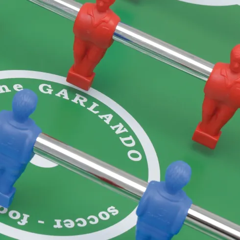 Biliardino Gioco Pieghevole Aste Uscenti Calciobalilla Blu da Interno