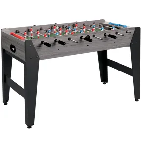 Biliardino Gioco Calciobalilla MDF Rovere Grigio da Interno Regolabile