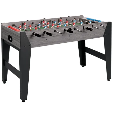 Biliardino Gioco Calciobalilla MDF Rovere Grigio da Interno Regolabile