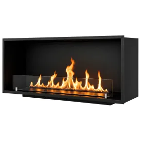 Camino Bioetanolo da Incasso Frontale 150x30 cm 4kW Nero Bruciatore 3L 2