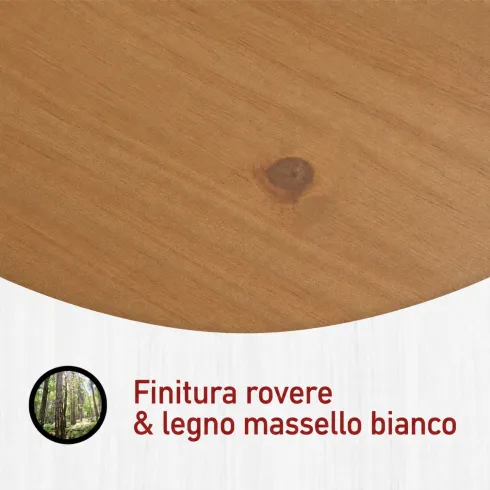 Armadio Camera da Letto 4 Ante Specchi 4 Cassetti Legno Bianco Rovere