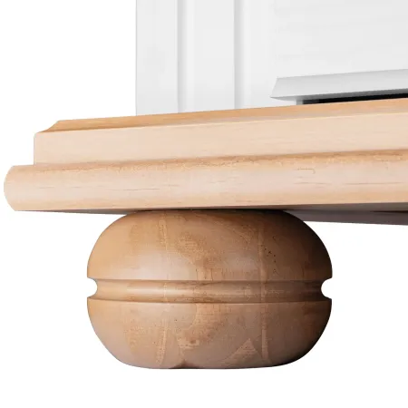 Comodino con Cassetto per Camera da Letto in Legno Bianco Rovere