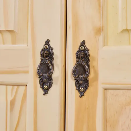 Armadio a 3 Ante in Legno Appendiabiti Mobile Camera da Letto Cabina Guardaroba | BricoShop24