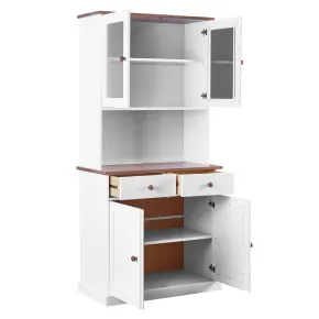 Mobile 2 Ante con Cassetti Bianca Credenza Alta Vetrina Ingresso Moderna Legno | BricoShop24 2