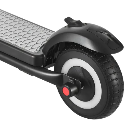 Monopattino Elettrico 24V per Bambini Nero Pieghevole 3 Velocità LED