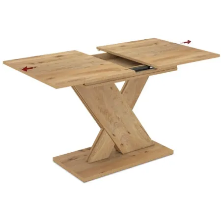 Tavolo Allungabile da Pranzo Rettangolare MDF Rovere 120-160 cm