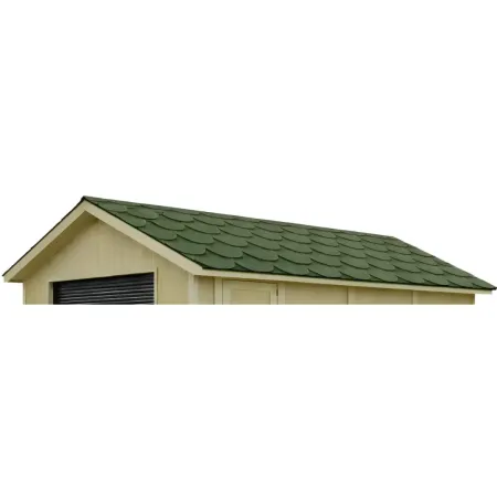Tegole Bituminose per Tetto Casetta da Giardino 9 m2 Beaver Verde