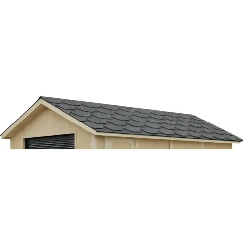 Tegole Bituminose per Tetto Casetta da Giardino 9 m2 Beaver Grigio