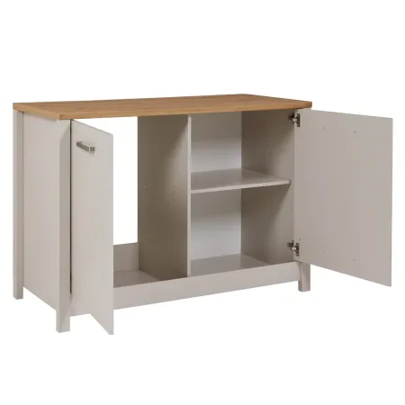 Cucina Modulare 230 cm Beige Rovere Base Sottolavello Cassetti Pensile