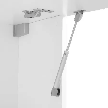 Mobile Soggiorno Porta TV da Appoggio Parete 280 cm Bianco Lucido
