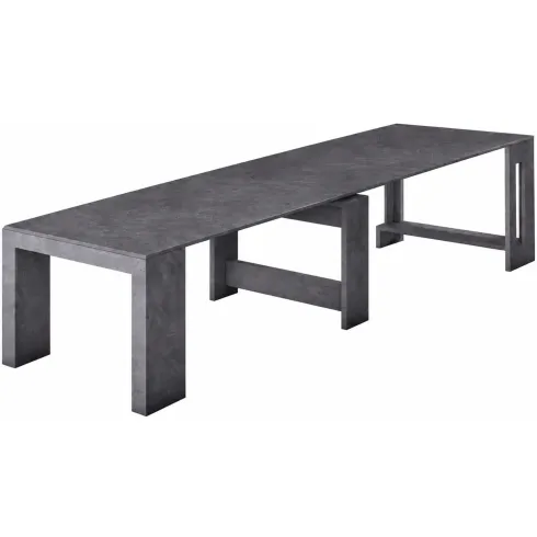 Tavolo Mobile Allungabile Consolle 50-300 cm Grigio da Pranzo Soggiorno