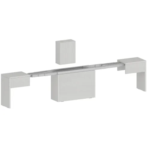 Panca Allungabile da Cucina Soggiorno Bianco Larice 290 cm Moderna