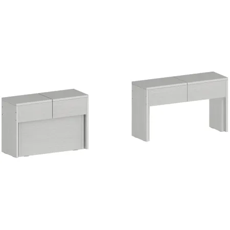 Panca Allungabile da Cucina Soggiorno Bianco Larice 290 cm Moderna