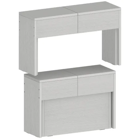 Panca Allungabile da Cucina Soggiorno Bianco Larice 290 cm Moderna