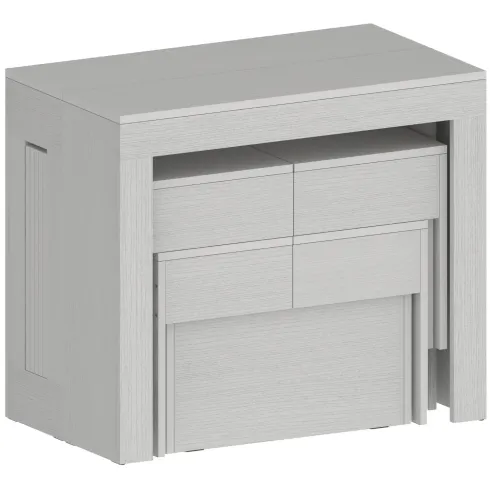 Panca Allungabile da Cucina Soggiorno Bianco Larice 290 cm Moderna