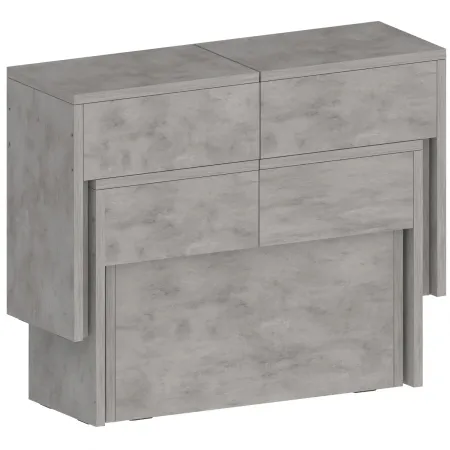 Panca Estensibile 290 cm Mobile Grigio da Soggiorno Cucina Moderno
