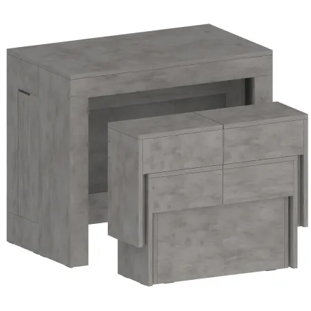 Panca Estensibile 290 cm Mobile Grigio da Soggiorno Cucina Moderno