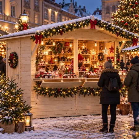 Chiosco in Legno Naturale 16 mm da Esterno 273x190 cm Eventi Bar