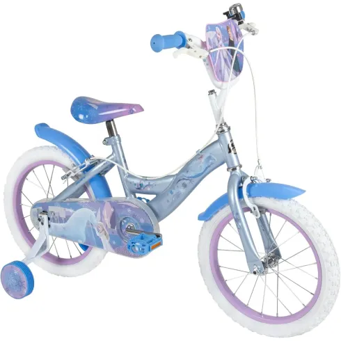 Bicicletta Frozen per Bambini 16 Pollici Celeste Bici Bambina Rotelle
