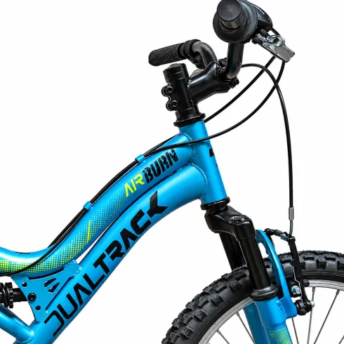 Bicicletta per Bambini Blu 20 Pollici Mountain Bike con Cambio Shimano