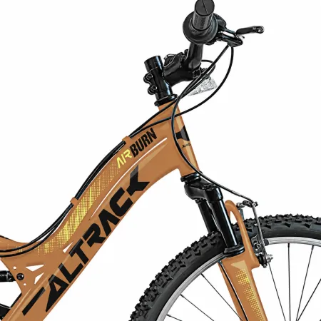 Bicicletta Mountain Bike 26 Pollici Arancione Sospensione Shimano 18V