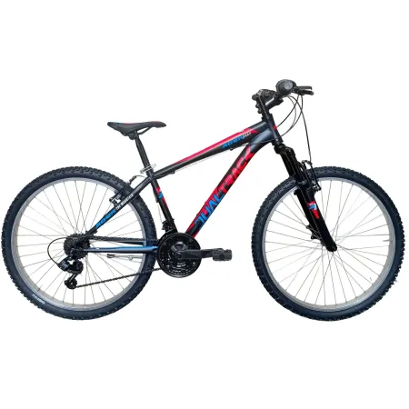 Bicicletta 26 Pollici Mountain Bike 18V Shimano Bici Rockrage Nero