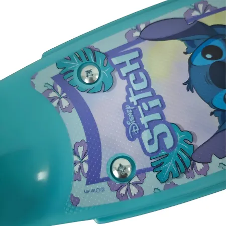 Monopattino 3 Ruote Bambini a Spinta Disney Stitch Celeste Regolabile
