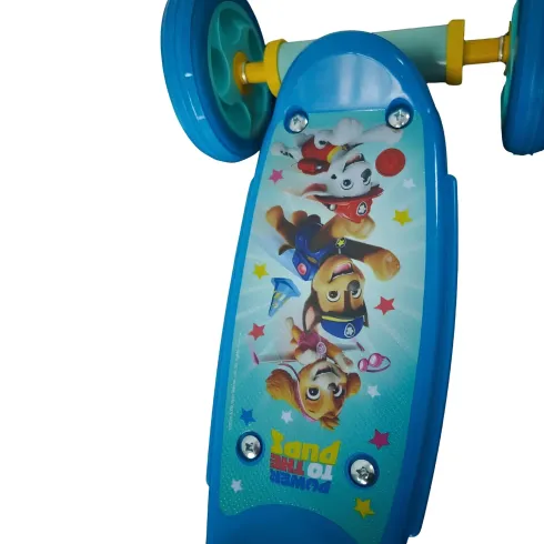 Monopattino 3 Ruote Paw Patrol a Spinta per Bambini Blu Regolabile