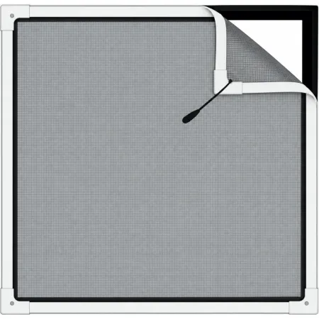 Zanzariera per Grate con Magnete Perimetrale Bianco 130x260 cm
