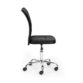 Sedia Ufficio Ruote Scrivania Cameretta Girevole Nera 2