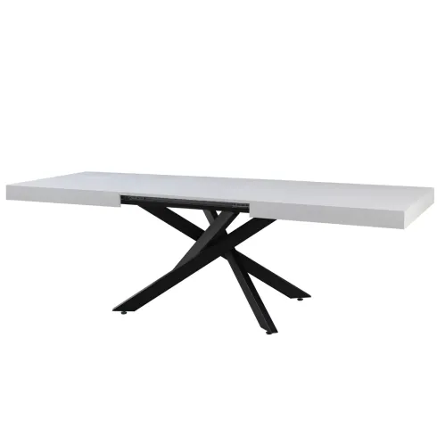 Tavolo Allungabile Bianco da Pranzo 160-240 cm Rettangolare 8 Posti